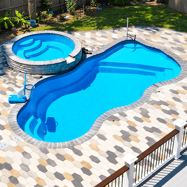 a recently remodeled pool in michigan by bontrager pool remodeling
